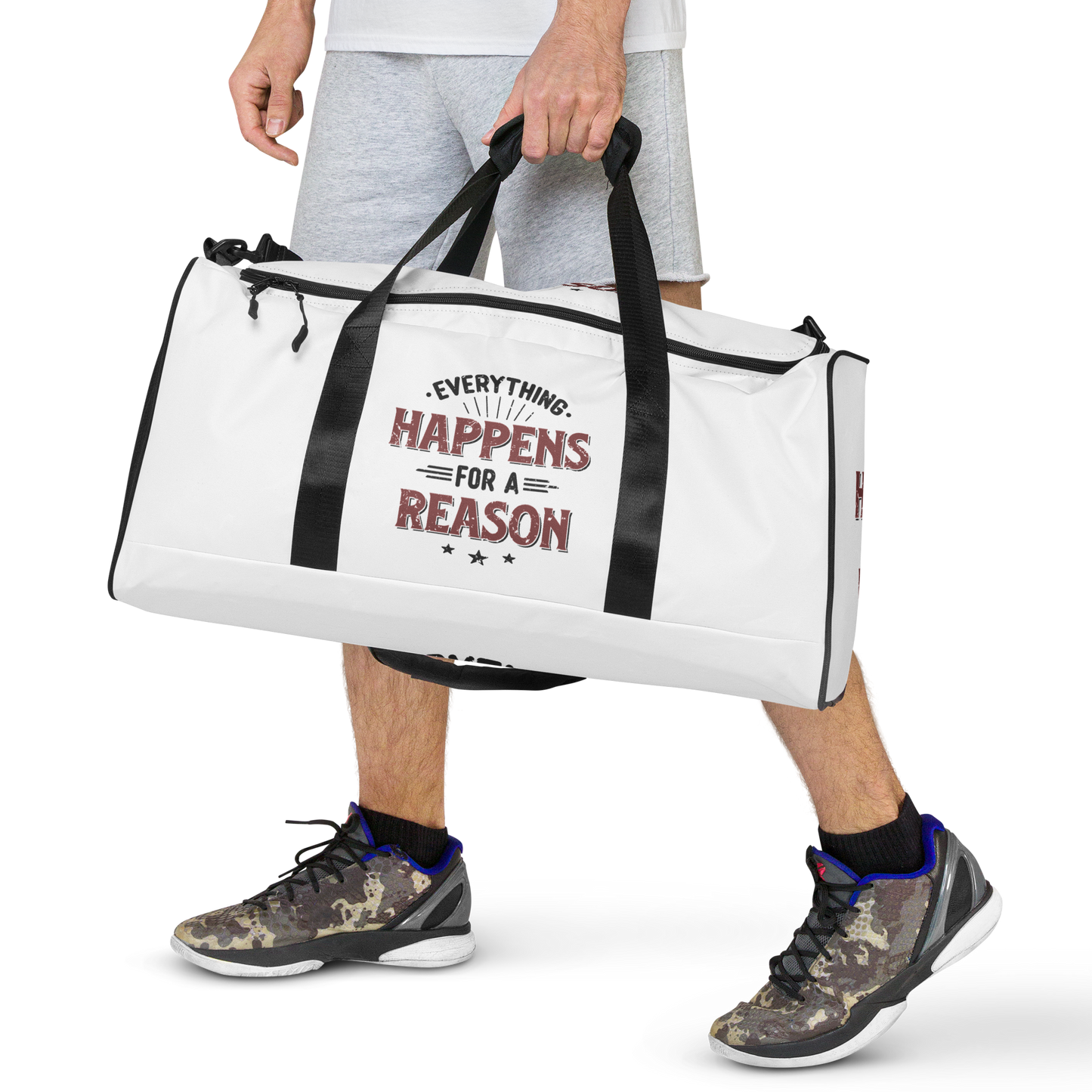 Everything Happens For A Reason Duffle Bag