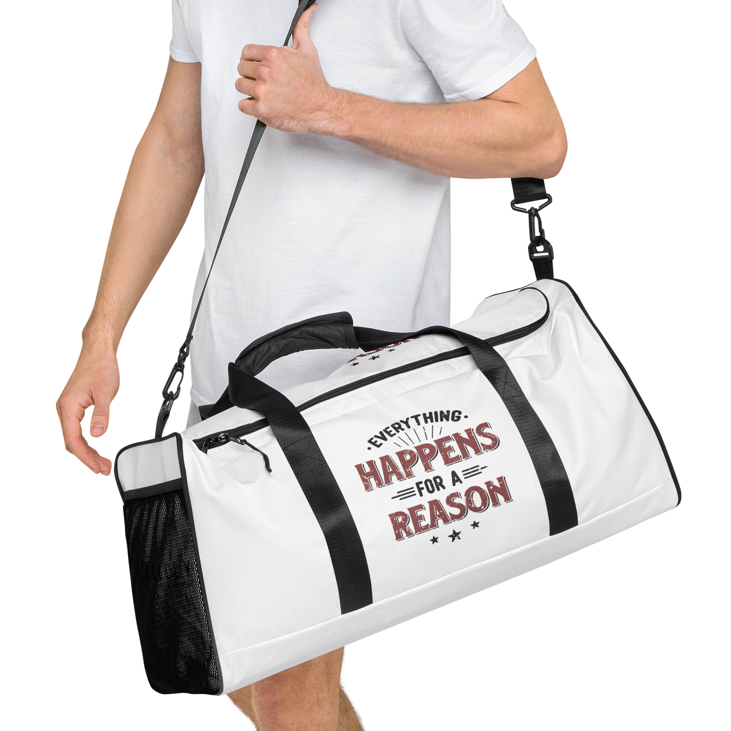 Everything Happens For A Reason Duffle Bag