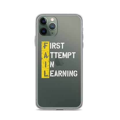 Clear Case for iPhone® - FAIL - BLACK PHONE