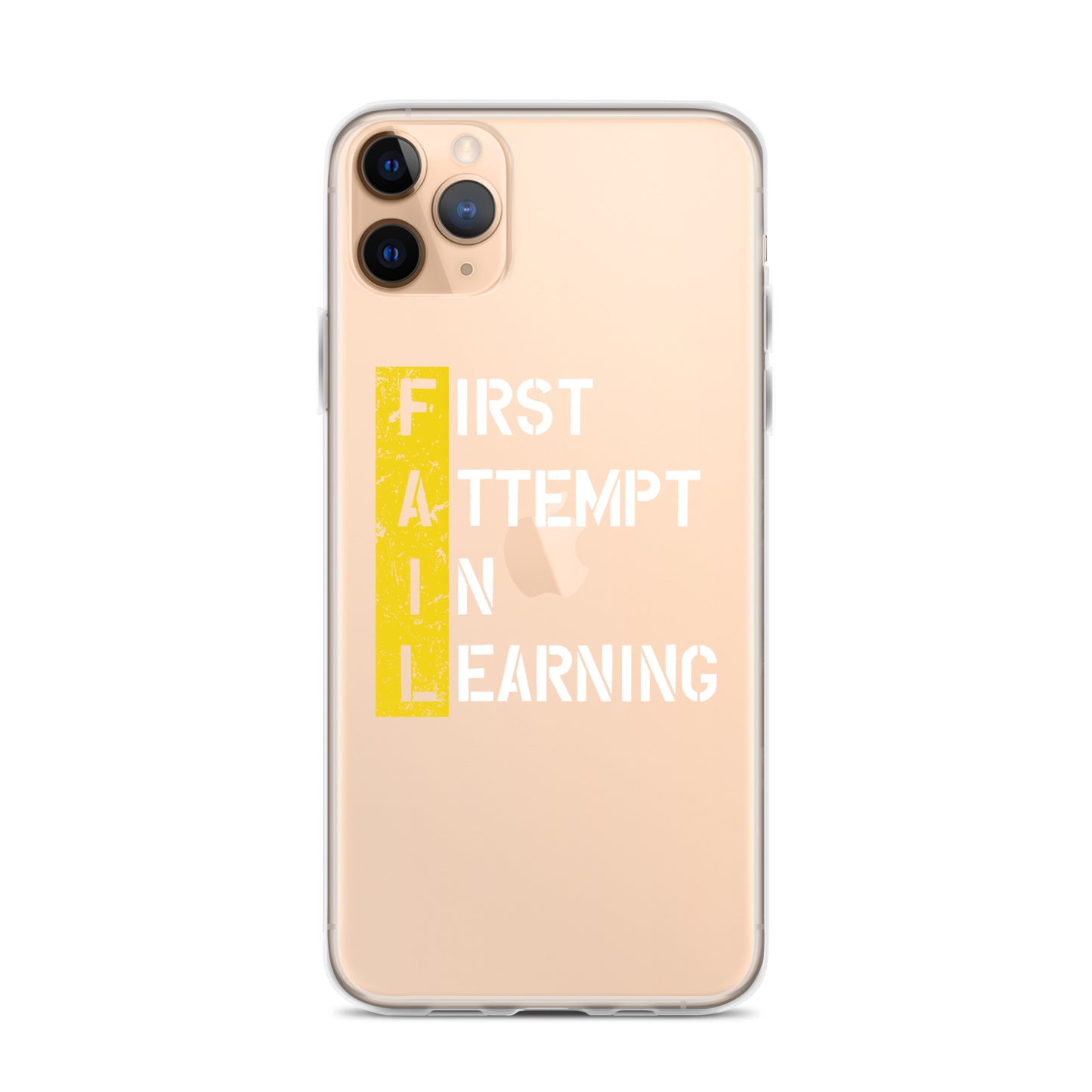 Clear Case for iPhone® - FAIL - BLACK PHONE