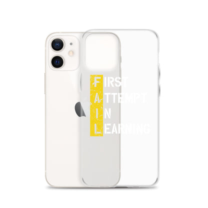 Clear Case for iPhone® - FAIL - BLACK PHONE