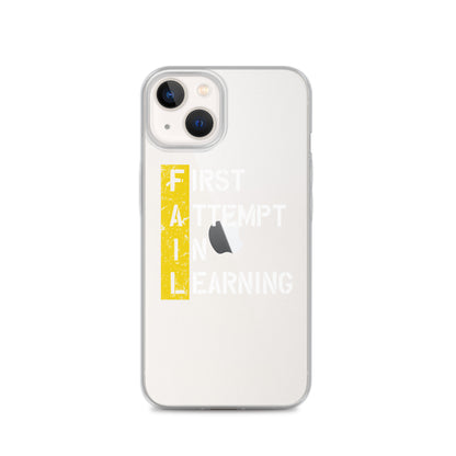 Clear Case for iPhone® - FAIL - BLACK PHONE