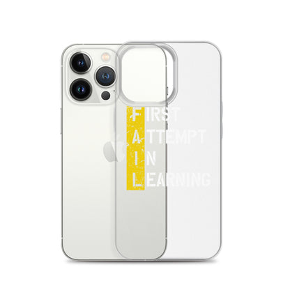 Clear Case for iPhone® - FAIL - BLACK PHONE