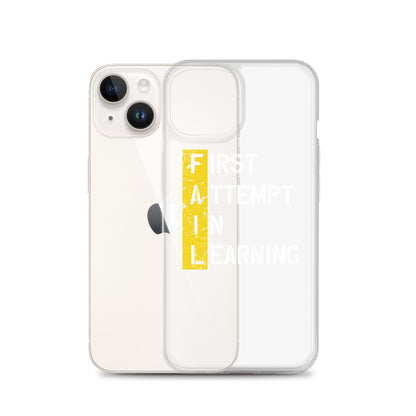 Clear Case for iPhone® - FAIL - BLACK PHONE