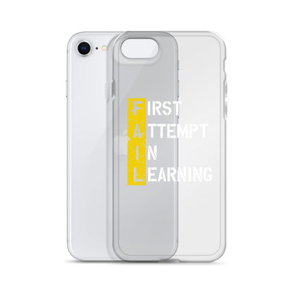 Clear Case for iPhone® - FAIL - BLACK PHONE