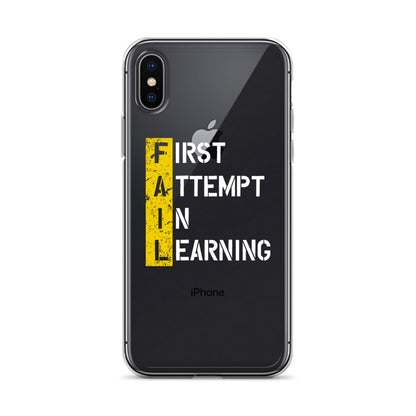 Clear Case for iPhone® - FAIL - BLACK PHONE