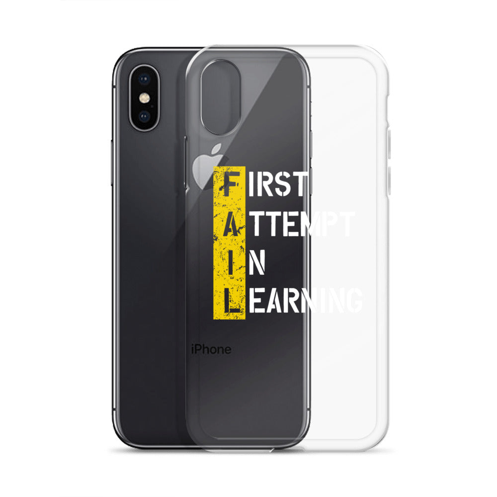 Clear Case for iPhone® - FAIL - BLACK PHONE