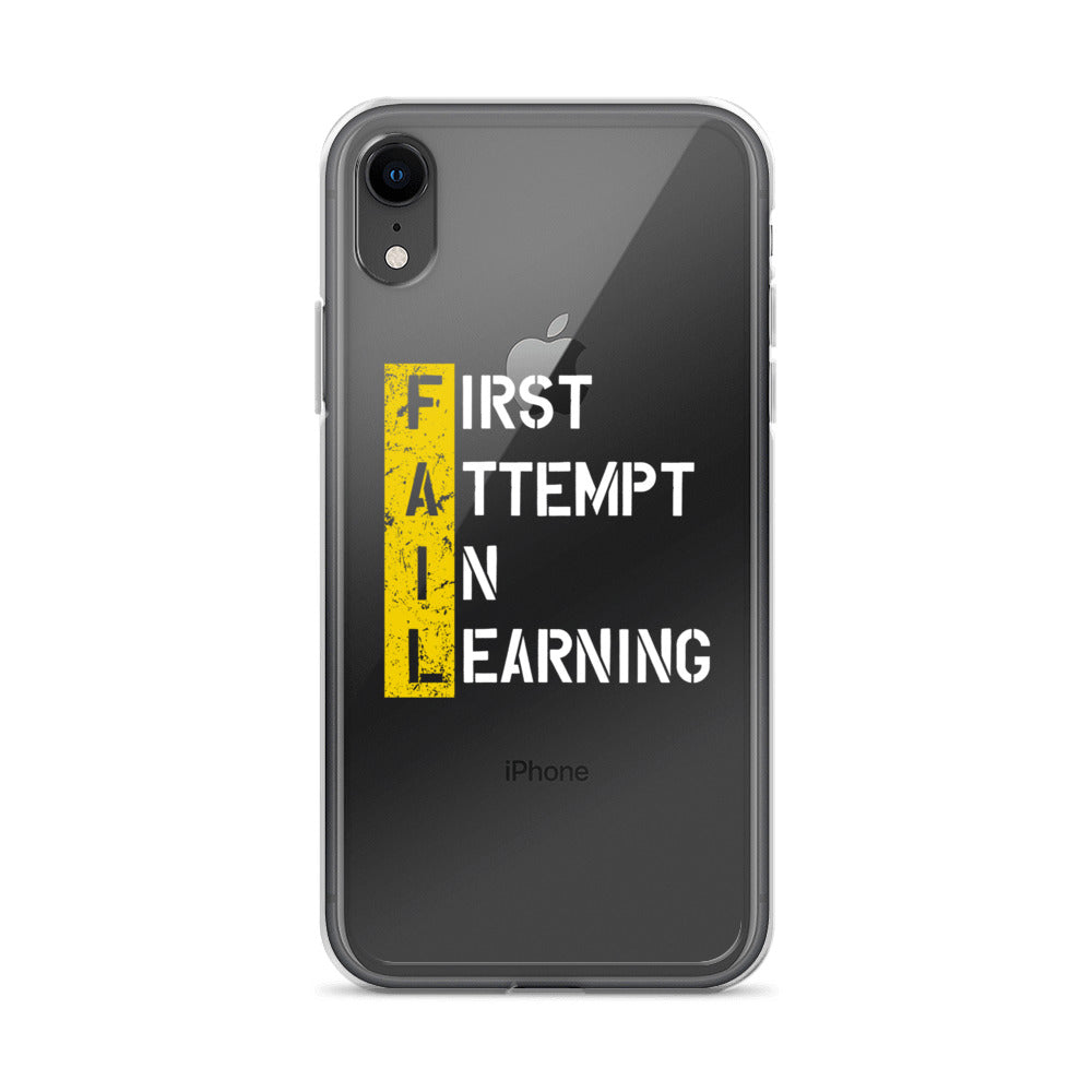 Clear Case for iPhone® - FAIL - BLACK PHONE