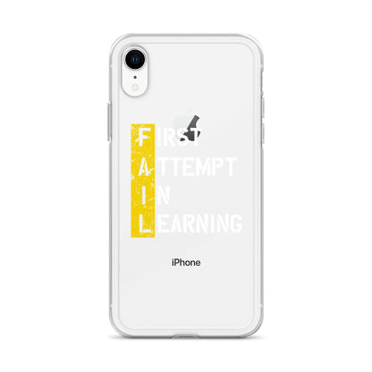 Clear Case for iPhone® - FAIL - BLACK PHONE