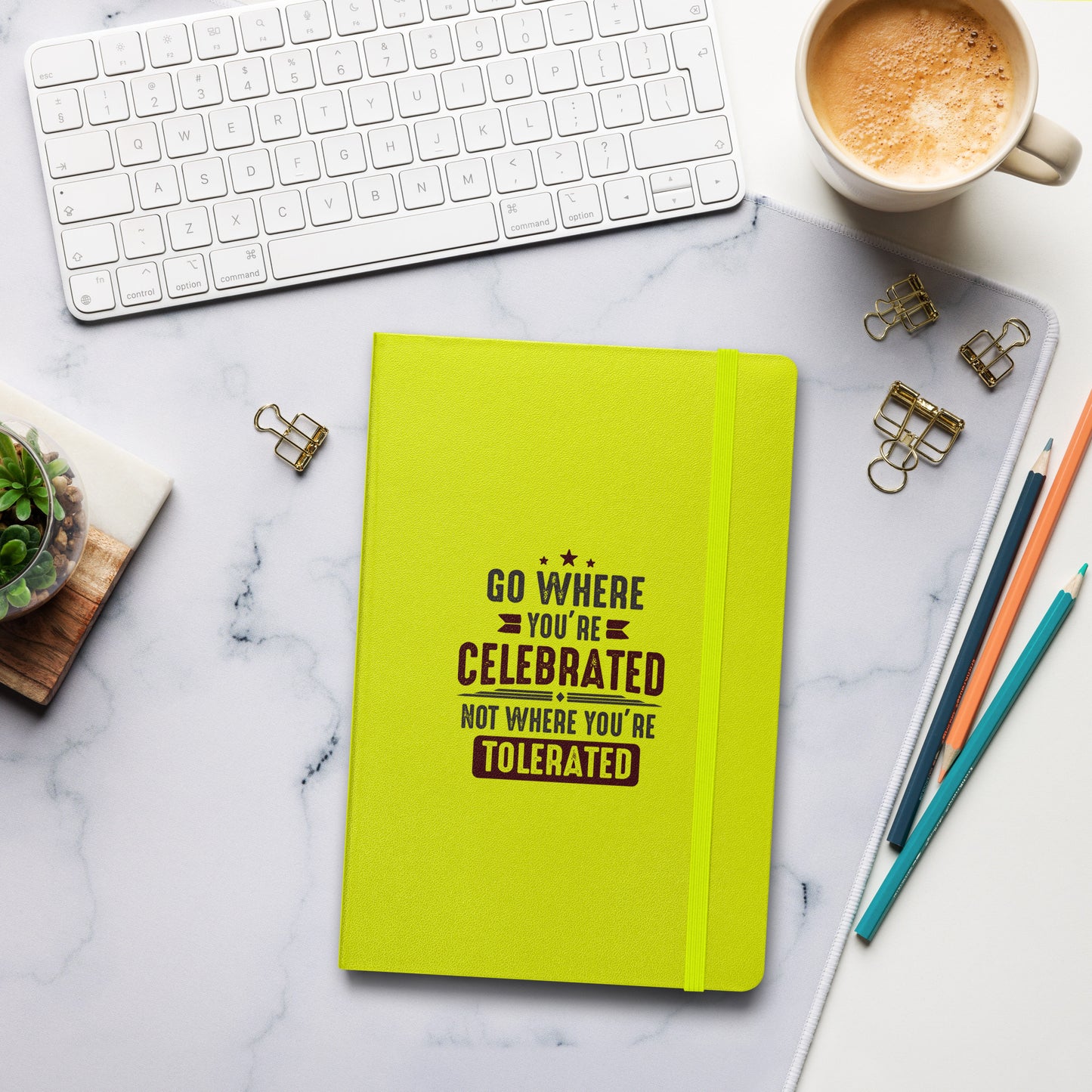 Hardcover Journal - Go Where You Celebrated