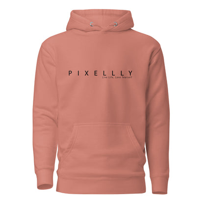 Mens Pixellly Live Life, Love Yourself Hoodie