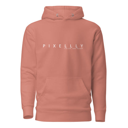 Mens Pixellly Hoodie - Live Life, Love Yourself