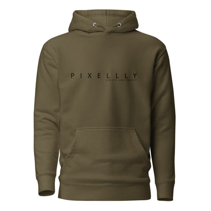 Mens Pixellly Live Life, Love Yourself Hoodie