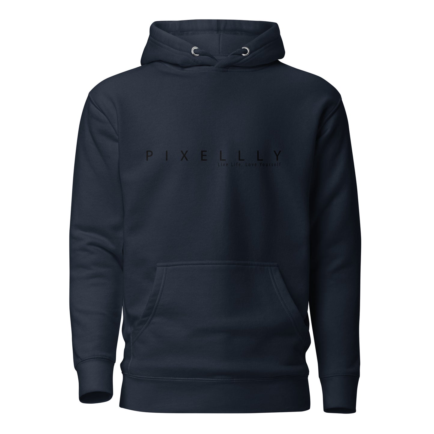 Mens Pixellly Live Life, Love Yourself Hoodie