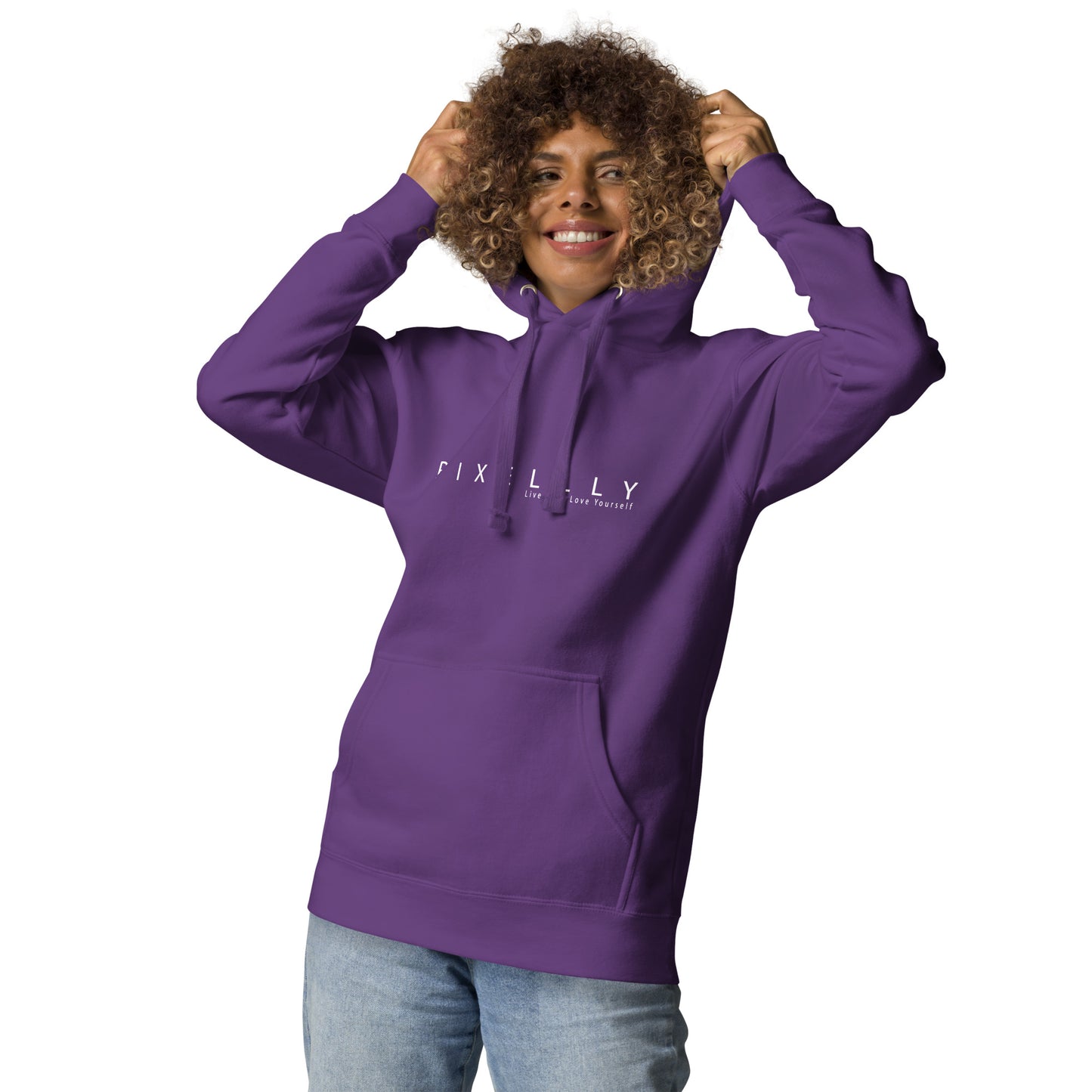 Women's Pixellly Live Life, Love Yourself Hoodie