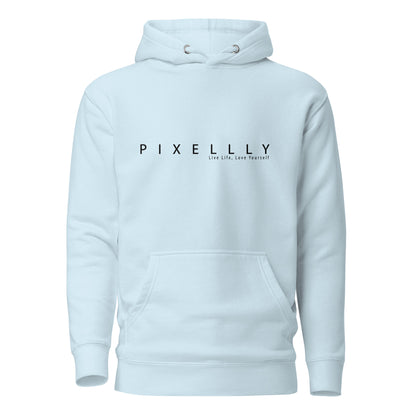 Mens Pixellly Live Life, Love Yourself Hoodie