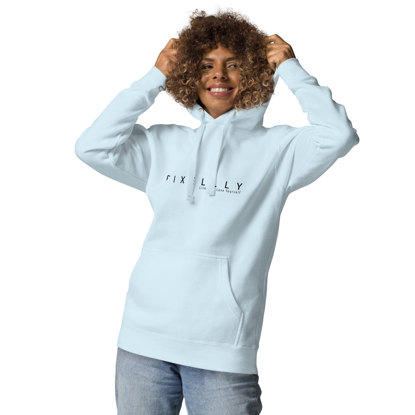 Women's Pixellly Live Life, Love Yourself Hoodie