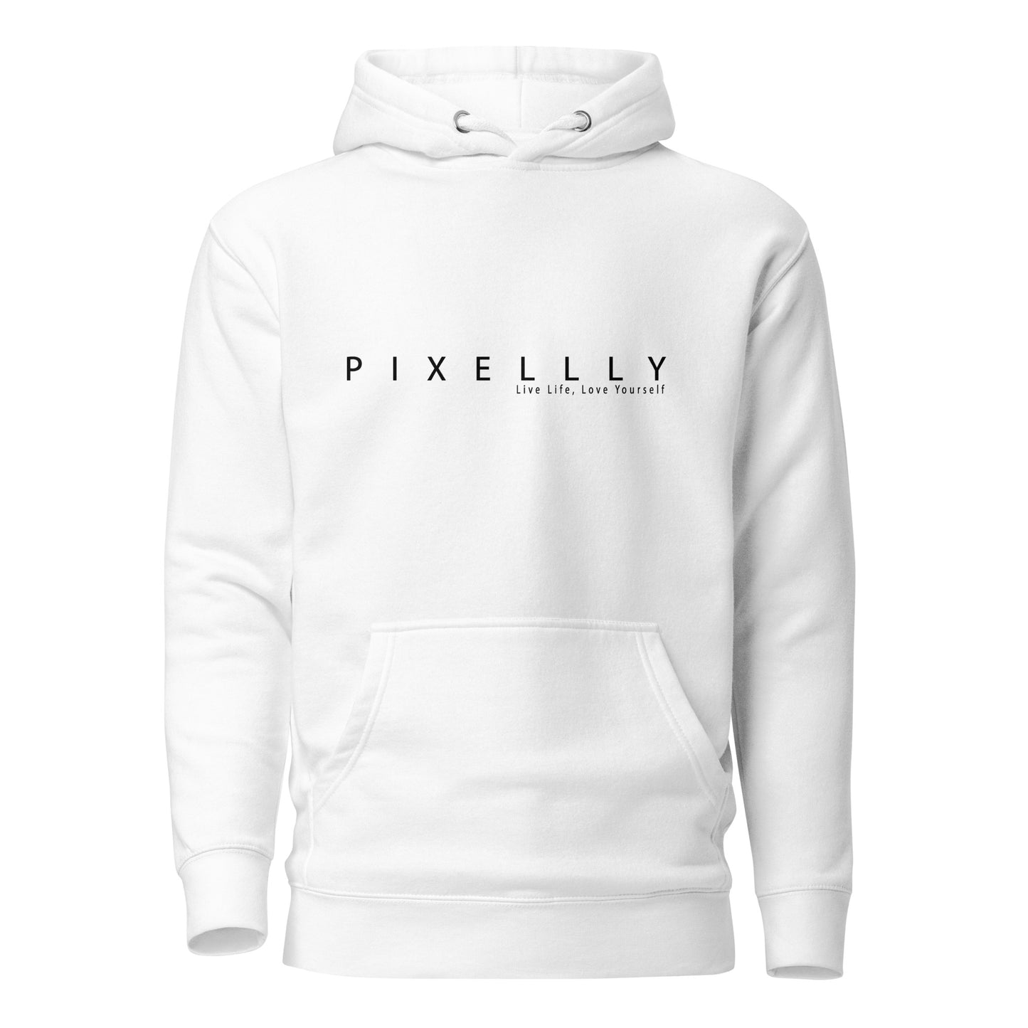 Mens Pixellly Live Life, Love Yourself Hoodie