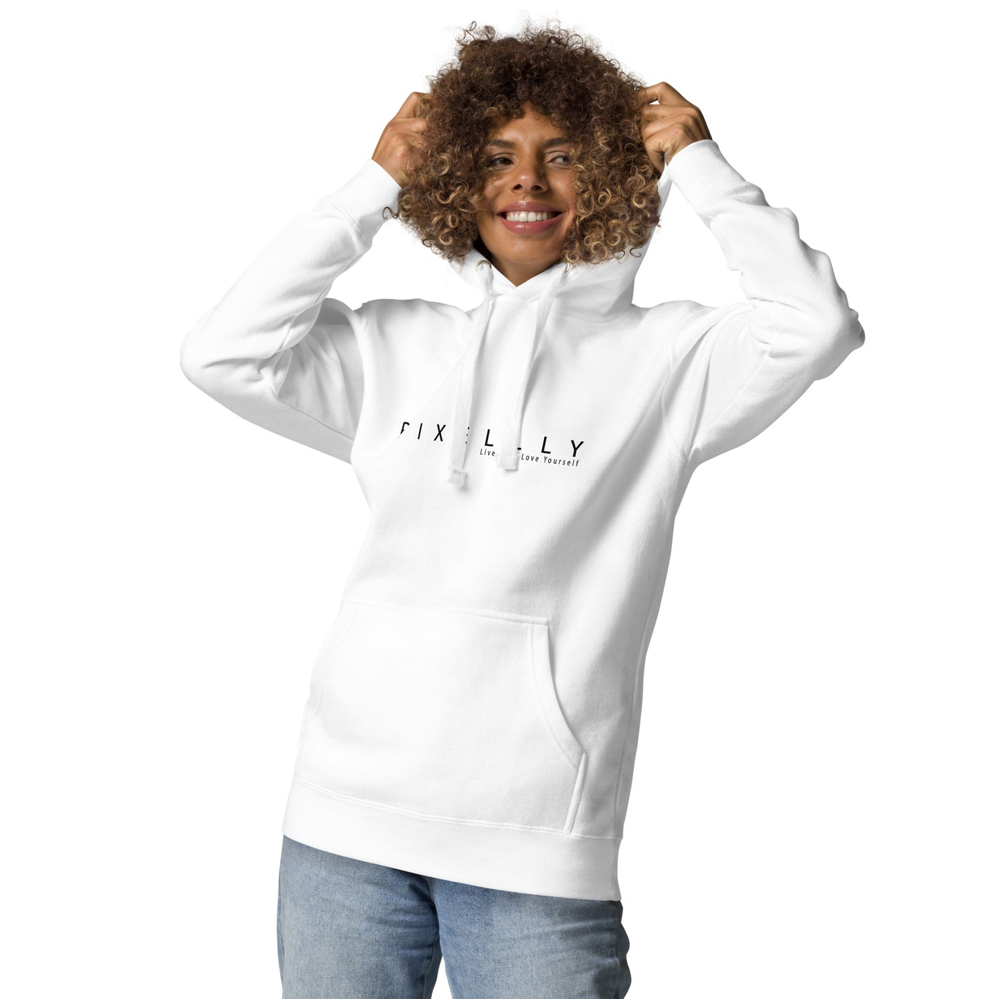 Women's Pixellly Live Life, Love Yourself Hoodie