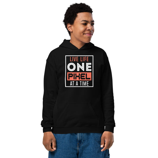 Boys Live Life One Pixel At A Time Hoodie