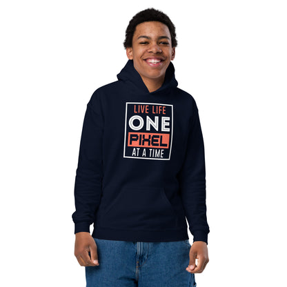 Boys Live Life One Pixel At A Time Hoodie