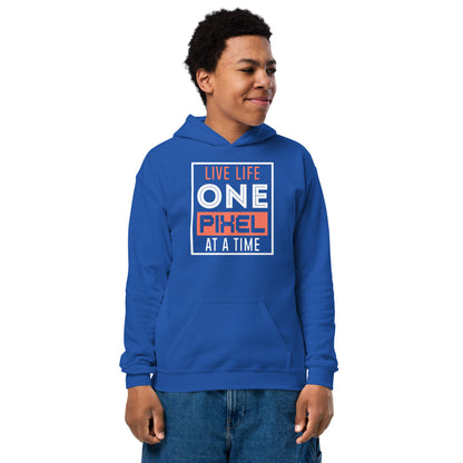 Boys Live Life One Pixel At A Time Hoodie