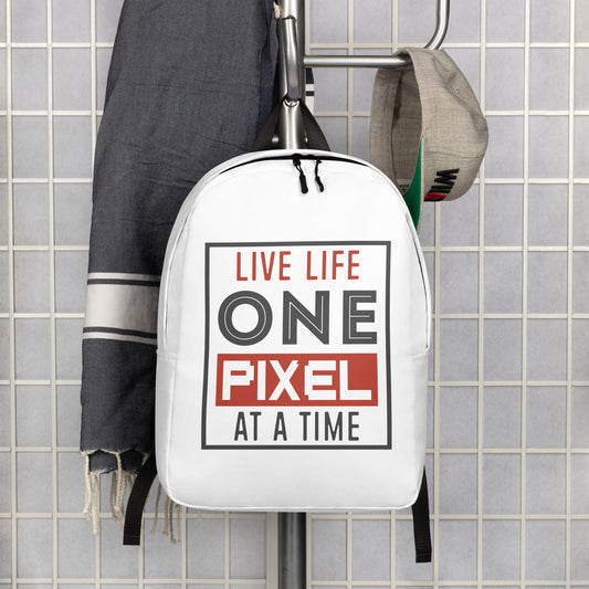 Live Life One Pixel At A Time Backpack