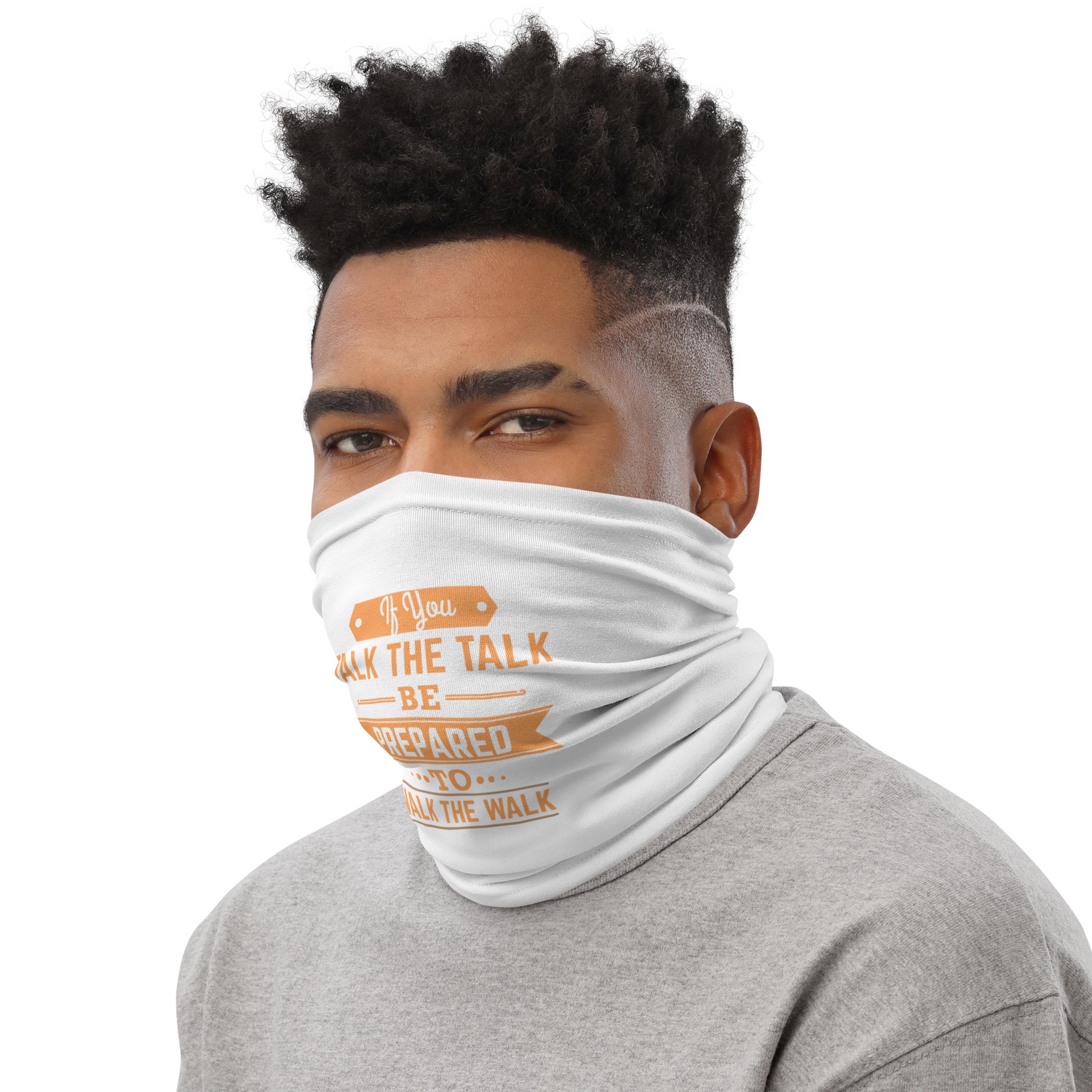 Mens If You Talk The Talk Neck Gaiter - Pixellly 