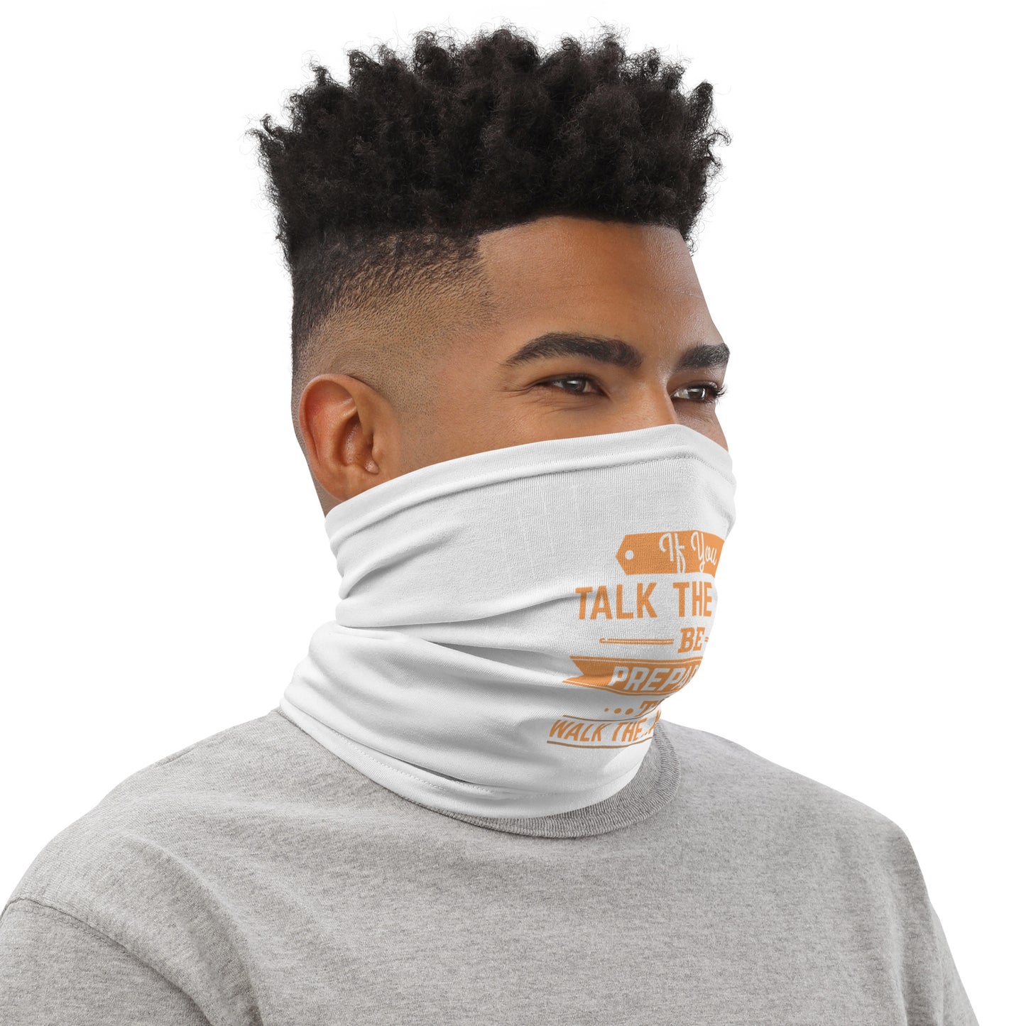 Mens If You Talk The Talk Neck Gaiter - Pixellly 