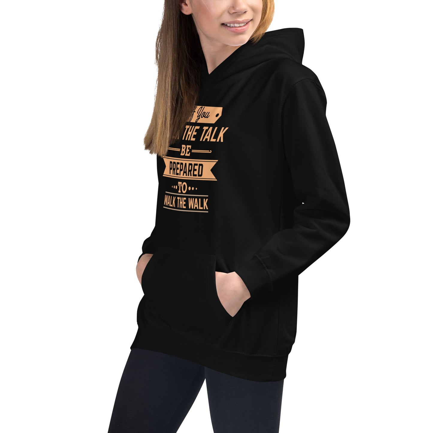 Girls If You Talk The Talk Hoodie - Pixellly 