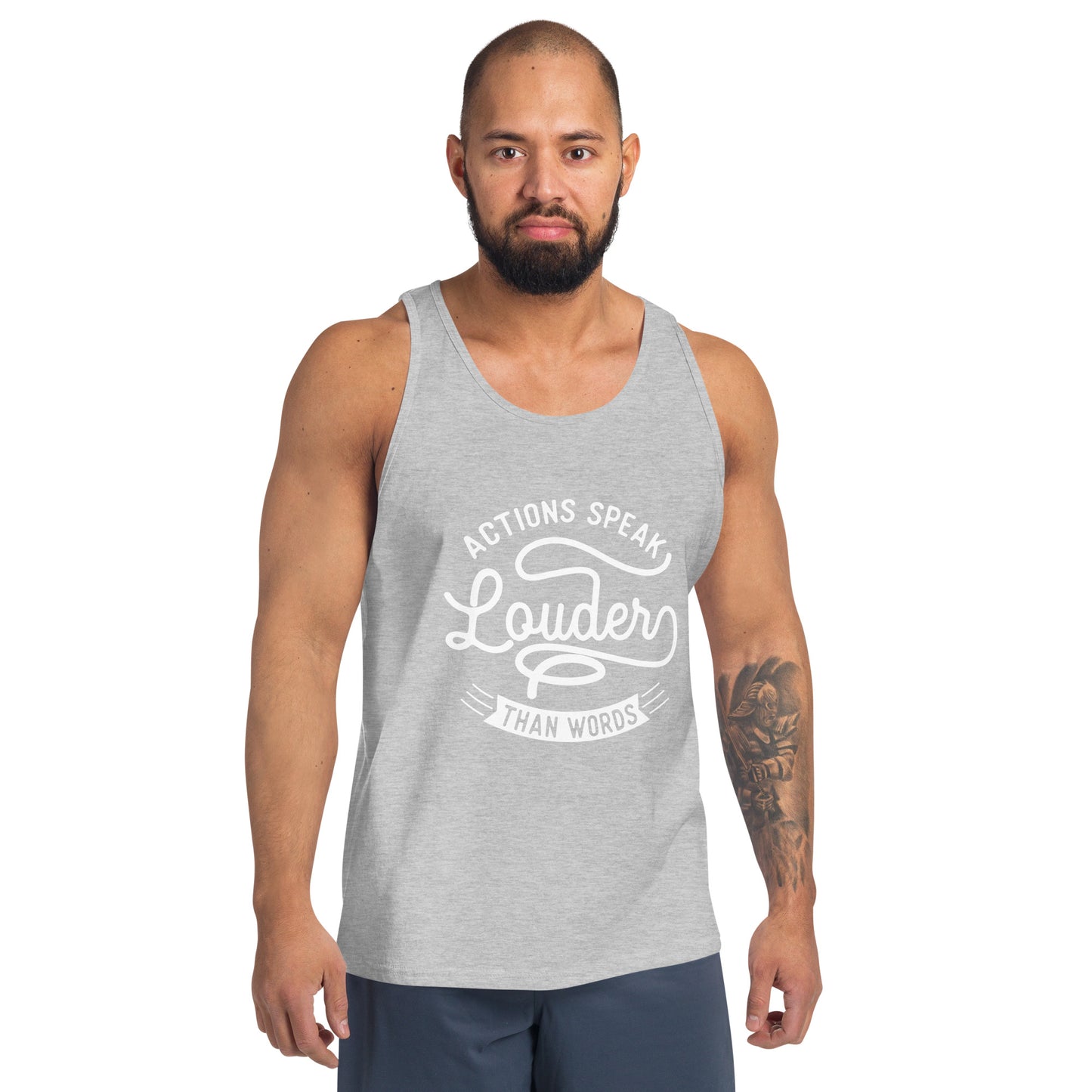 Men's Actions Speak Louder Than Words Tank Top