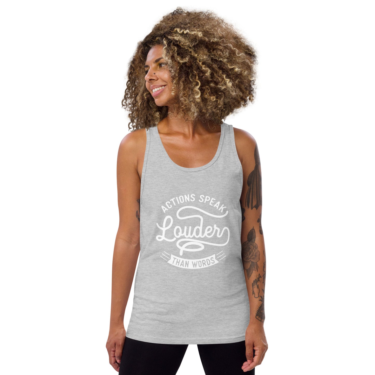 Women's Actions Speak Louder Than Words Tank Top