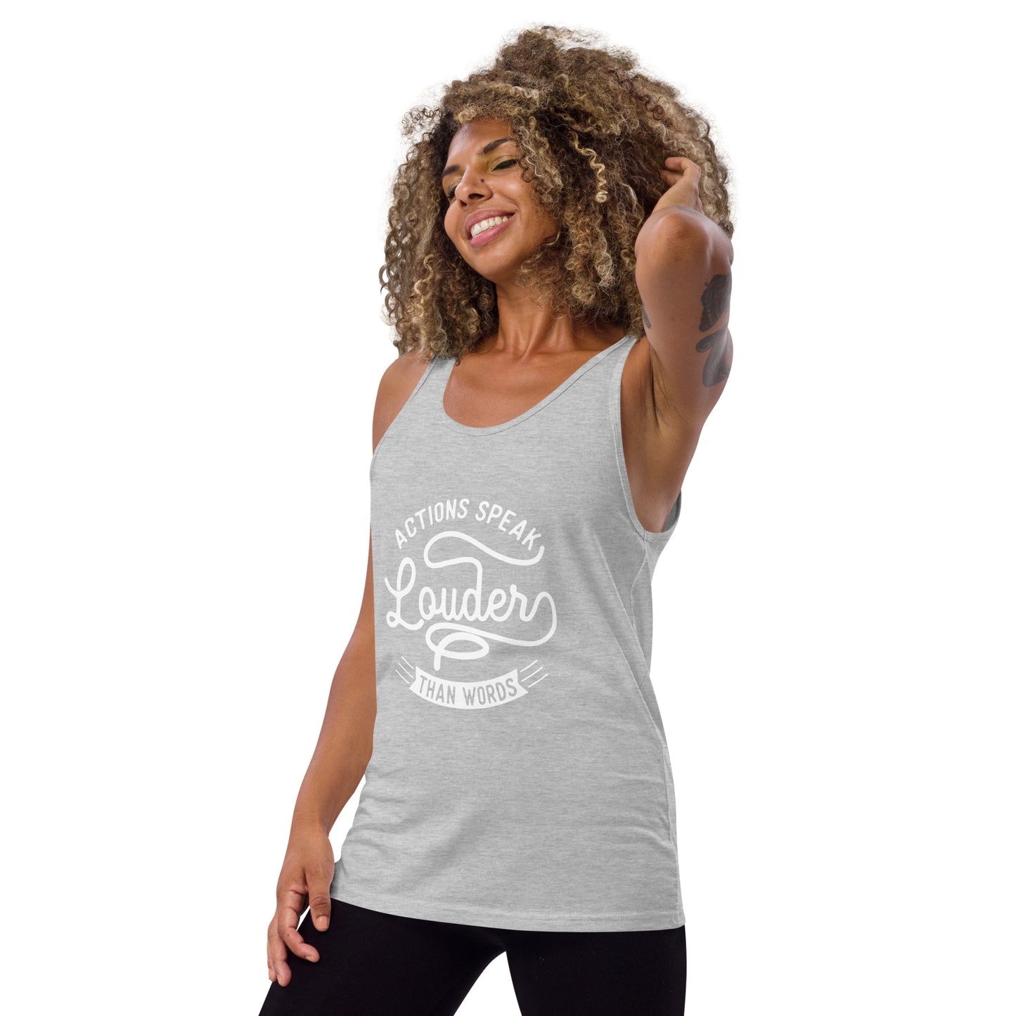 Women's Actions Speak Louder Than Words Tank Top