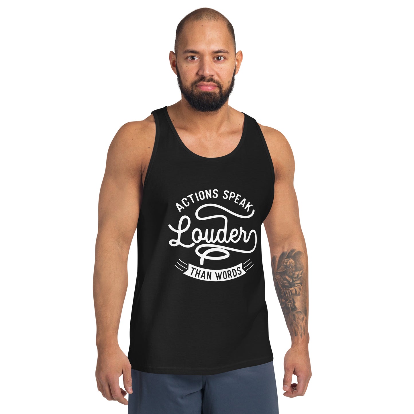 Men's Actions Speak Louder Than Words Tank Top