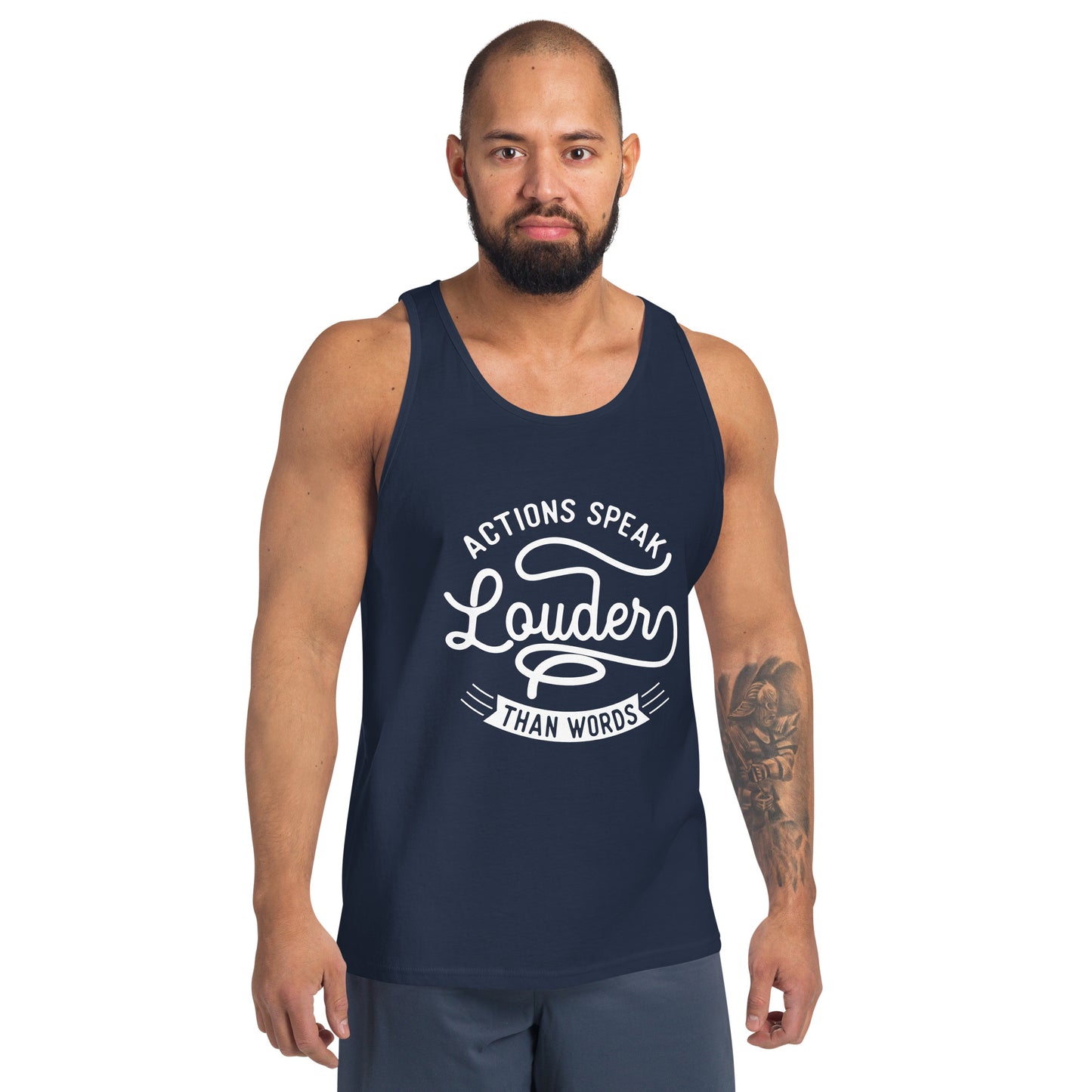 Men's Actions Speak Louder Than Words Tank Top