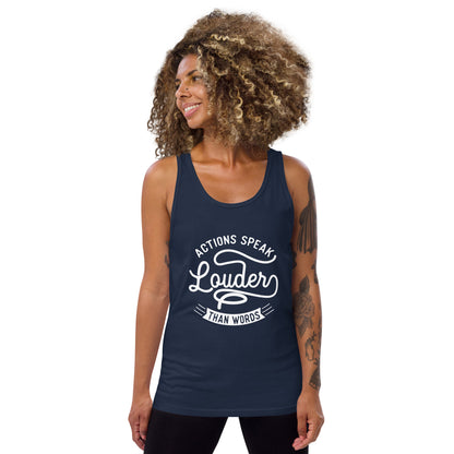 Women's Actions Speak Louder Than Words Tank Top