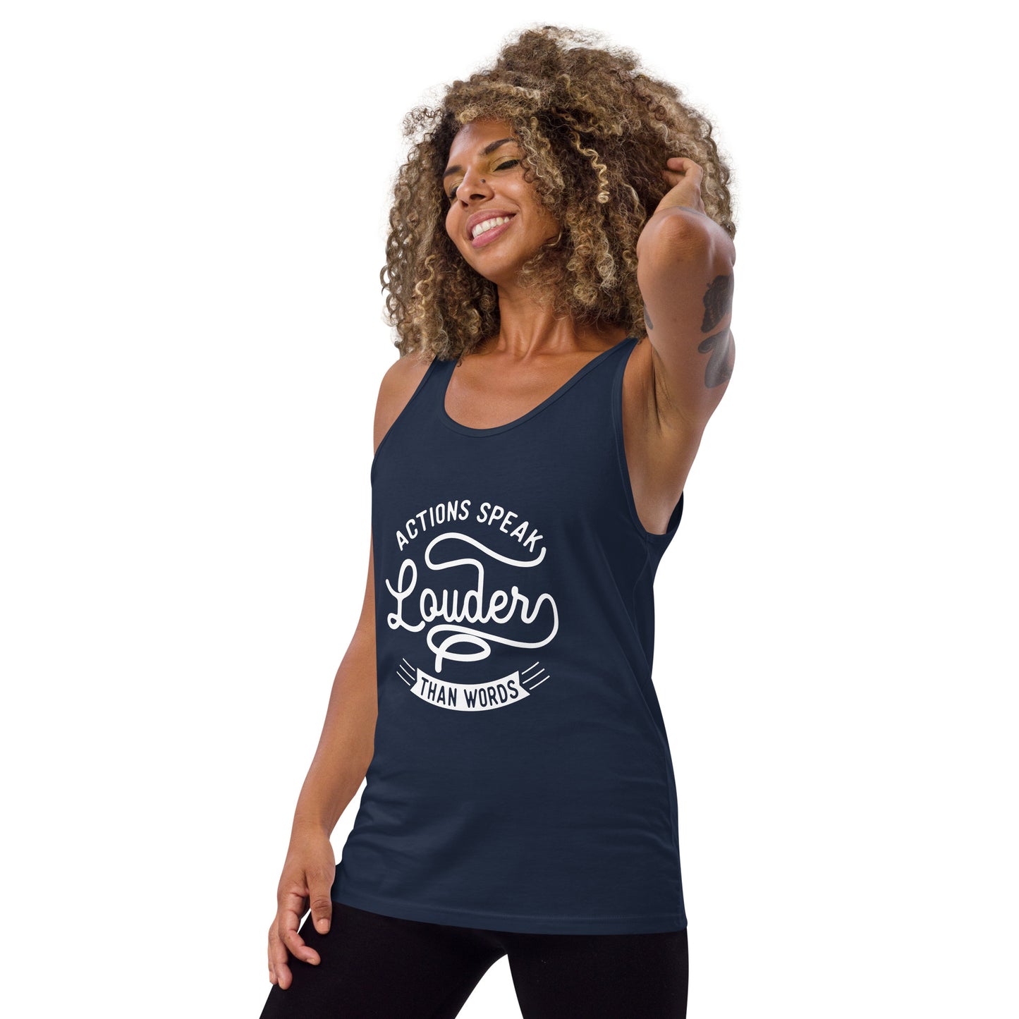 Women's Actions Speak Louder Than Words Tank Top