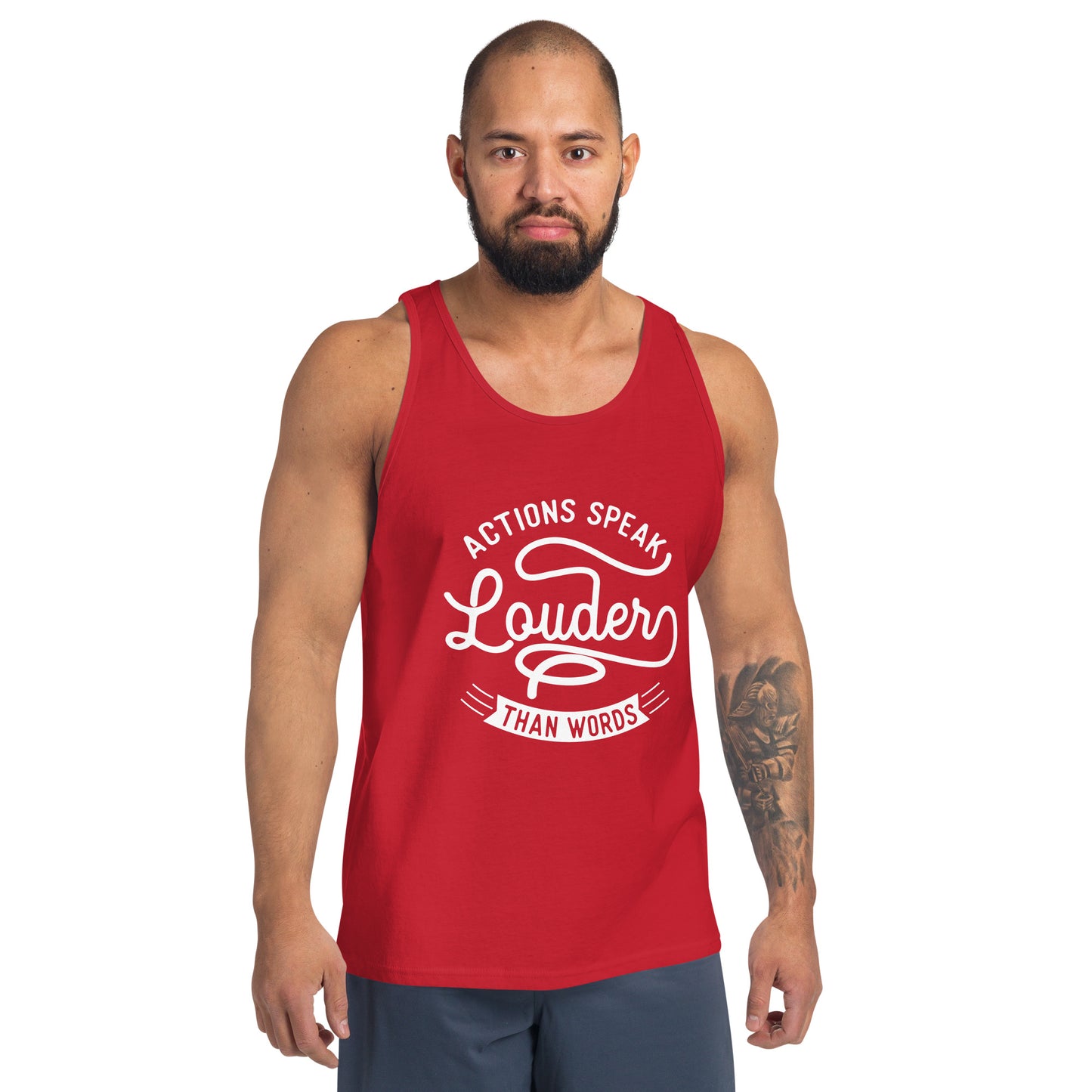 Men's Actions Speak Louder Than Words Tank Top