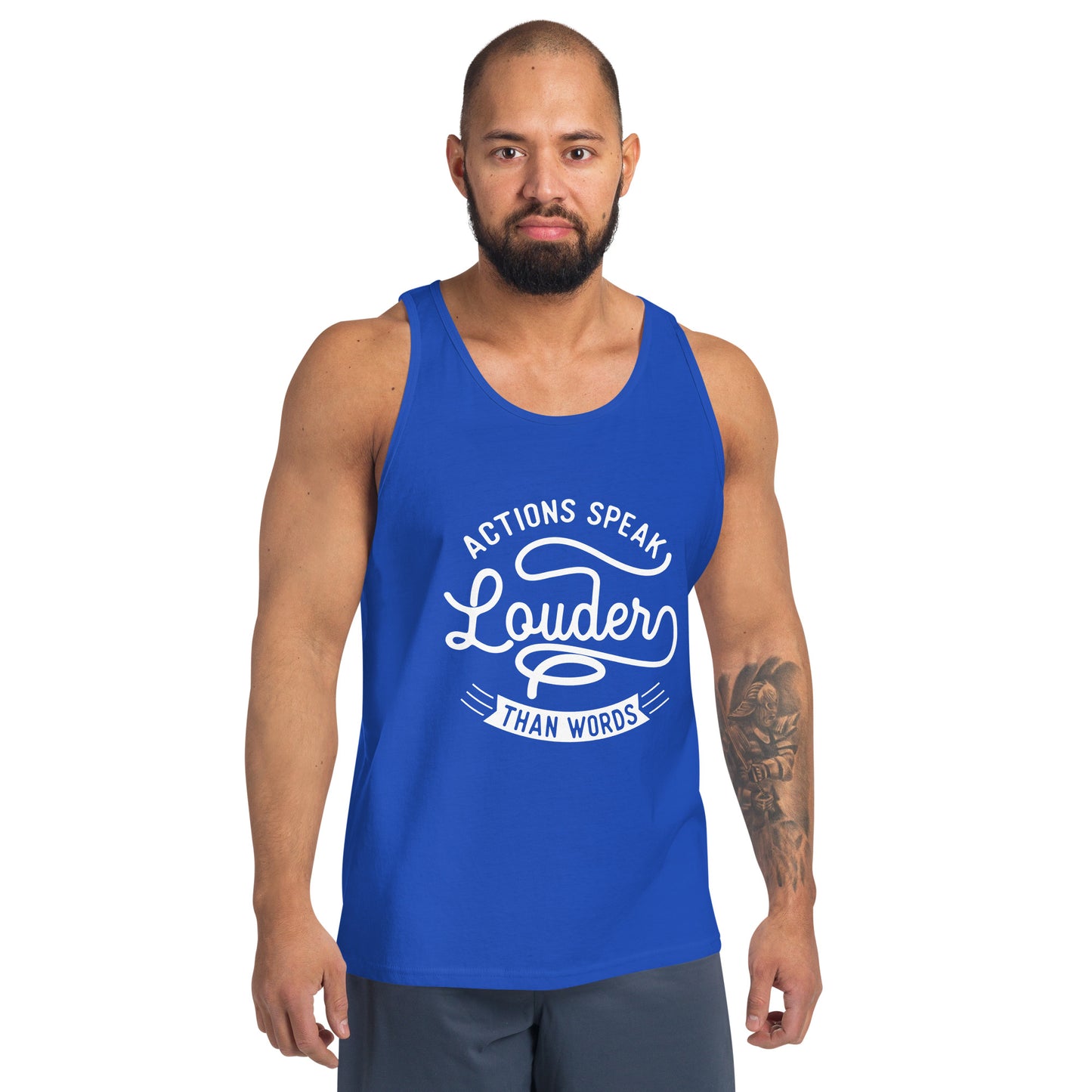 Men's Actions Speak Louder Than Words Tank Top