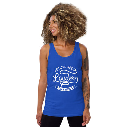 Women's Actions Speak Louder Than Words Tank Top