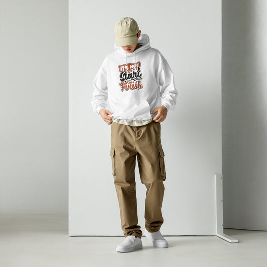 Mens Its Not How You Start Hoodie - White