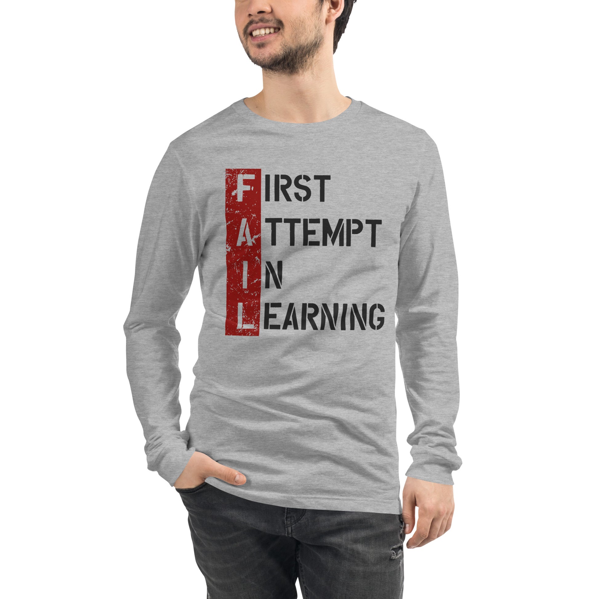 Mens FAIL Long Sleeve Tee - Pixellly 