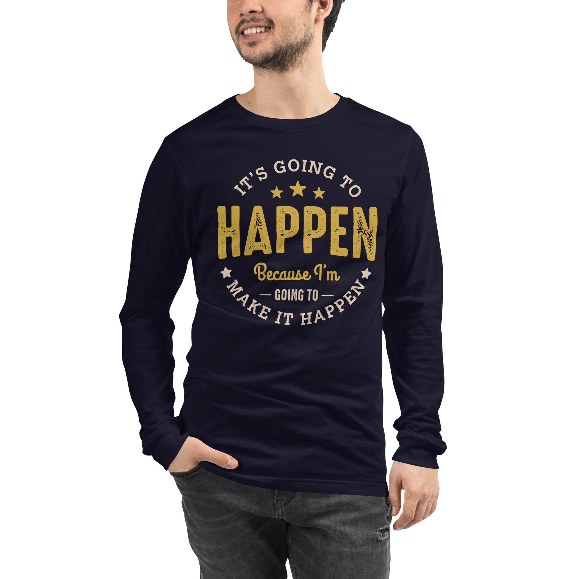 Mens It’s Going To Happen Long Sleeve Tee - Pixellly 