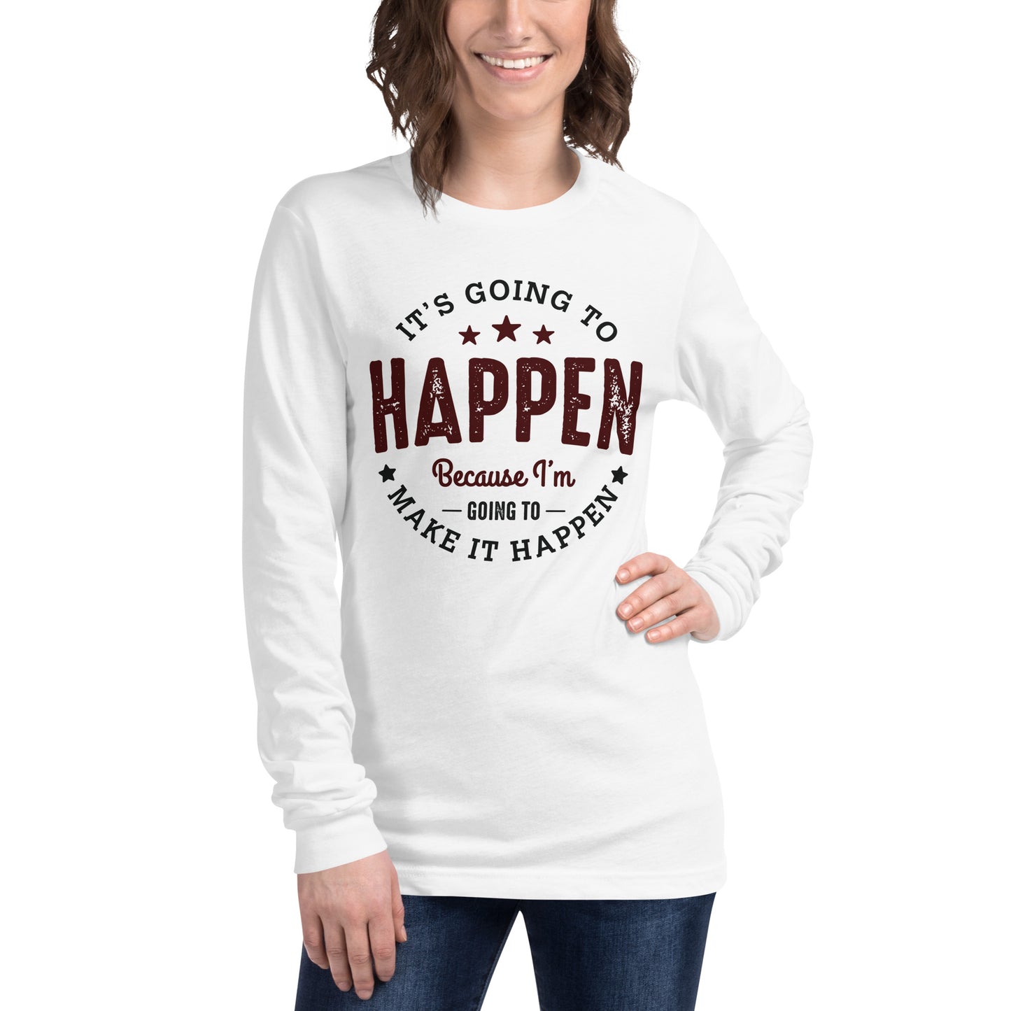 Women’s It’s Going To Happen Long Sleeve Tee - Pixellly 