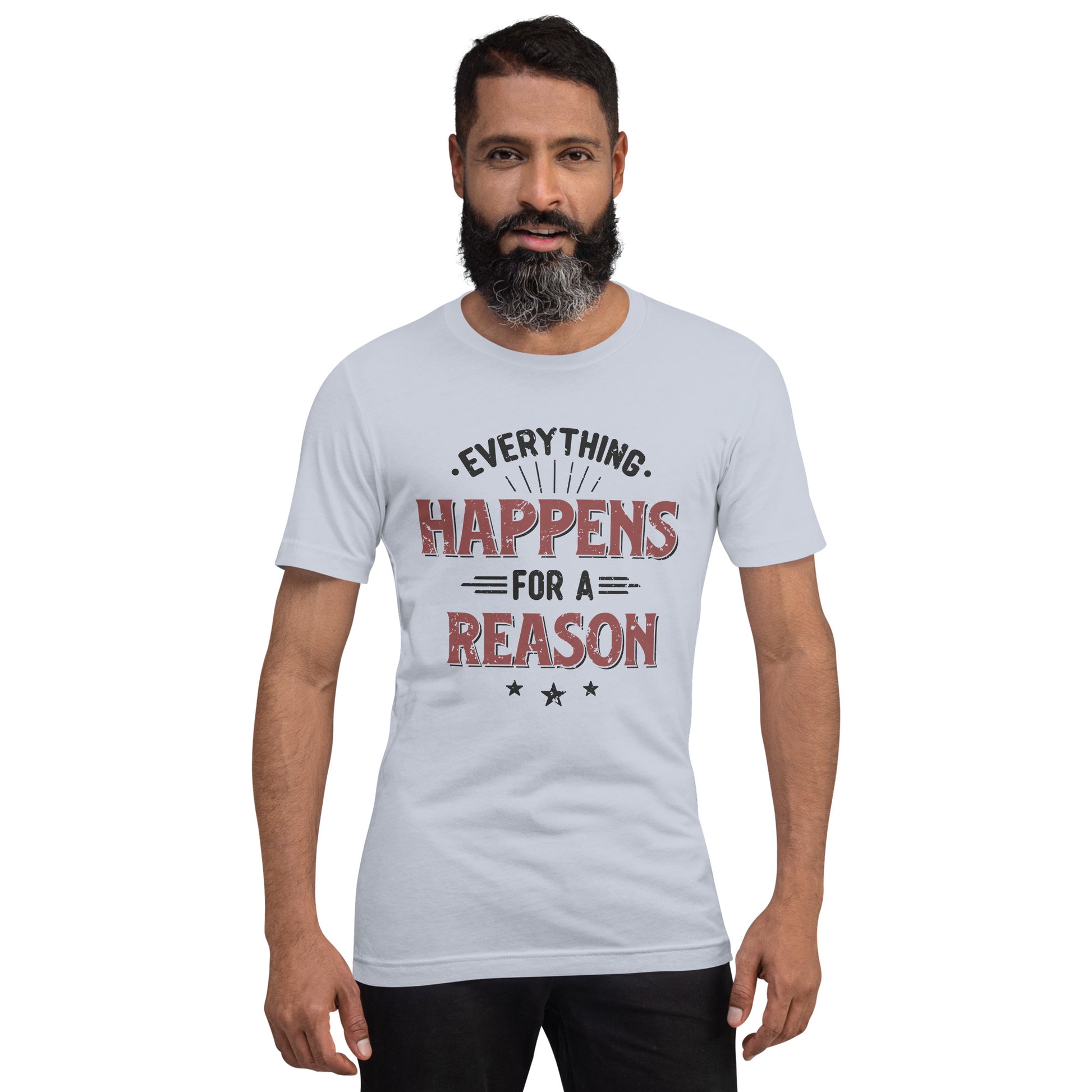 Mens Everything Happens For A Reason T-shirt - Pixellly 