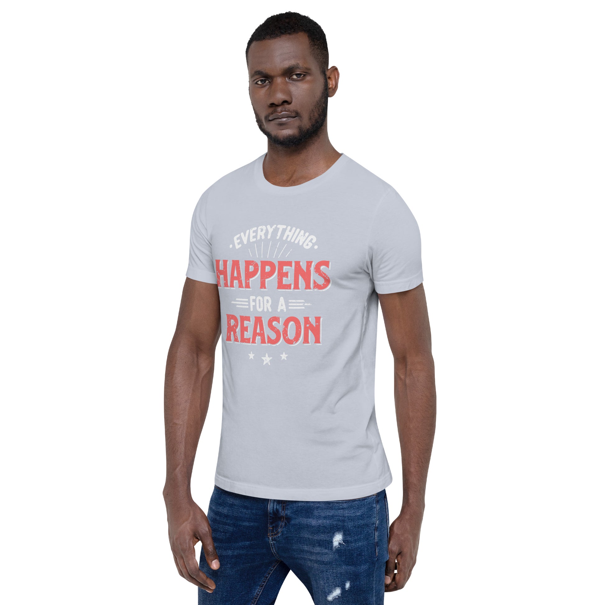 Mens Everything Happens For A Reason T-shirt - Pixellly 