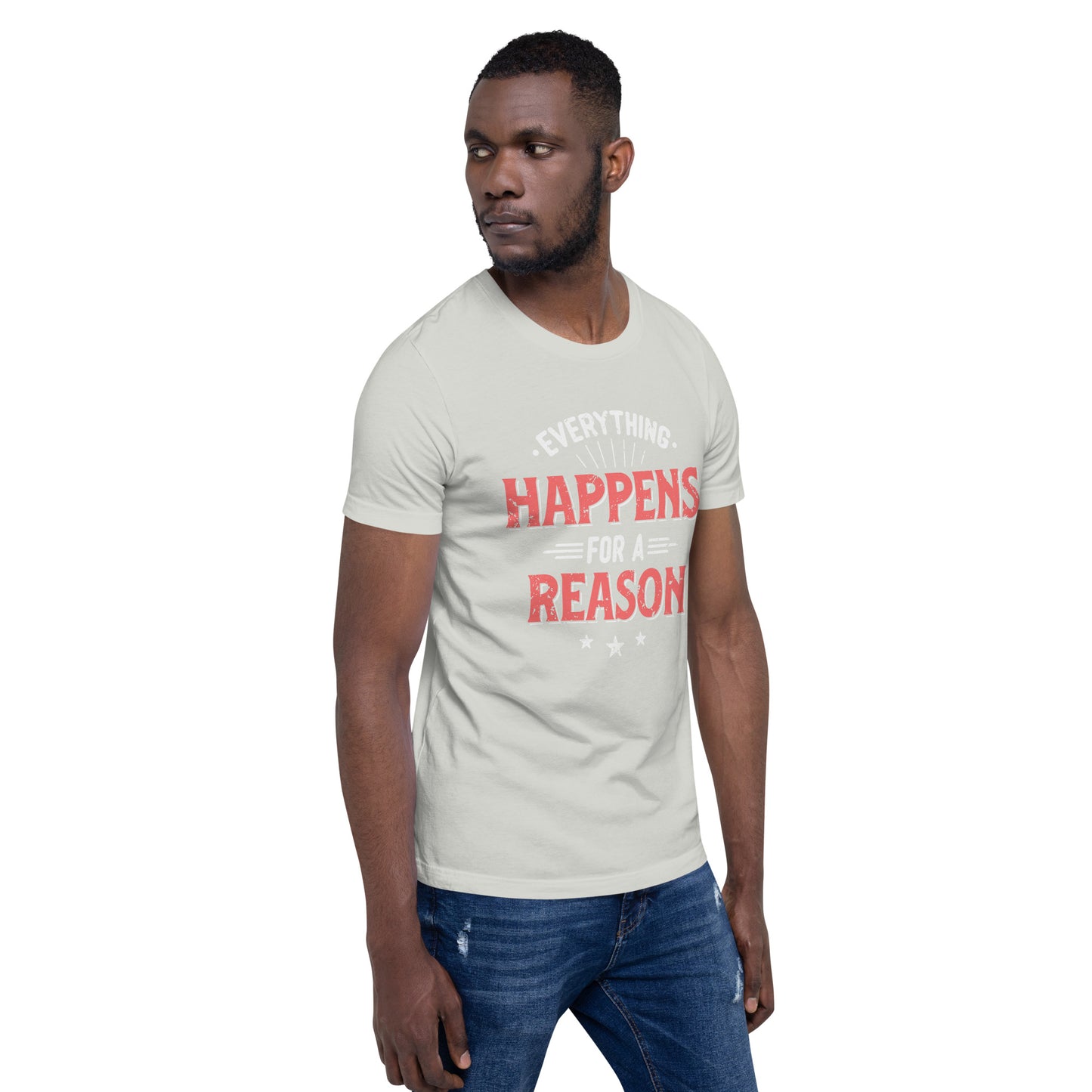 Mens Everything Happens For A Reason T-shirt - Pixellly 