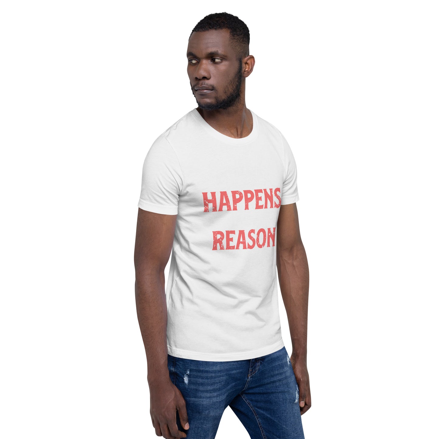 Mens Everything Happens For A Reason T-shirt - Pixellly 